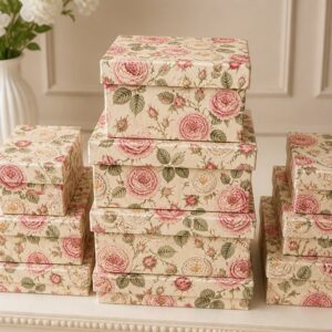 vintage-floral-rose-pattern-decorative-storage-boxes-with-lids